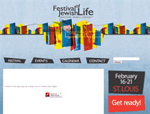 Tablet Screenshot of festivalofjewishlifestl.com